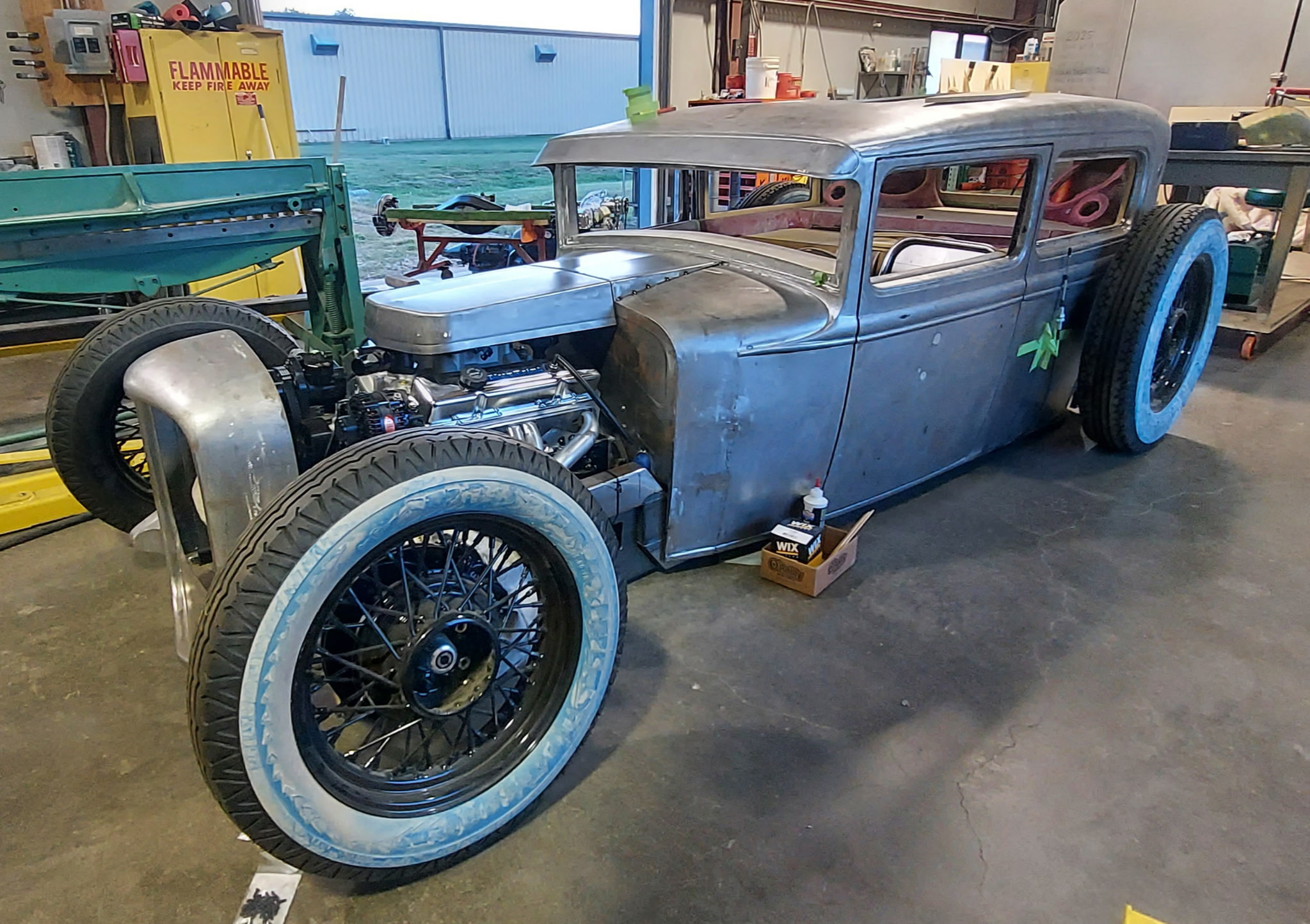 Custom build classic car showcasing ground-up fabrication and expert craftsmanship